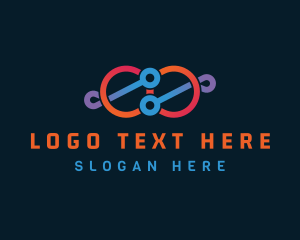 Loop - Circuit Infinity Loop logo design
