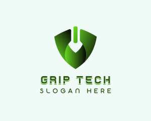 Tech Cyberspace Shield logo design