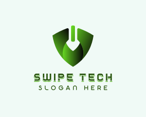 Tech Cyberspace Shield logo design