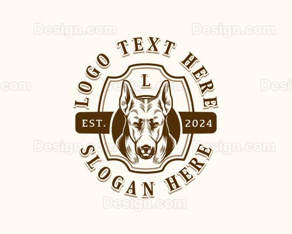 Canine Hound Dog Logo