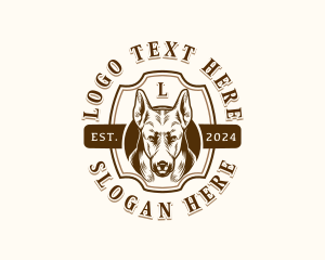 Canine Hound Dog logo