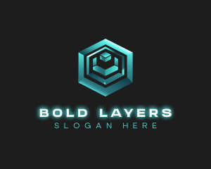 3D Tech Cube logo design