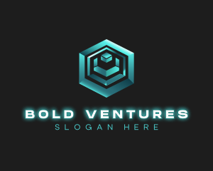 3D Tech Cube logo design