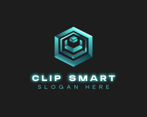 3D Tech Cube logo design