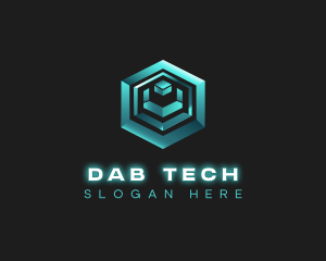 3D Tech Cube logo design