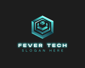 3D Tech Cube logo design