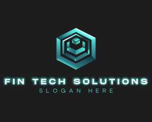 3D Tech Cube logo design