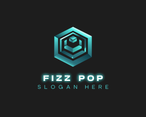 3D Tech Cube logo design