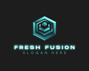 3D Tech Cube logo design