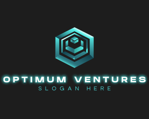 3D Tech Cube logo design