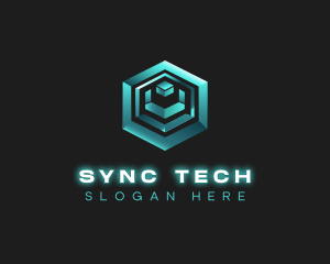 3D Tech Cube logo design