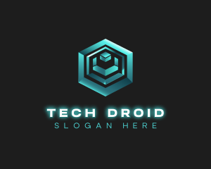 3D Tech Cube logo design