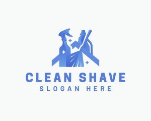 Home Cleaning Housekeeping logo design