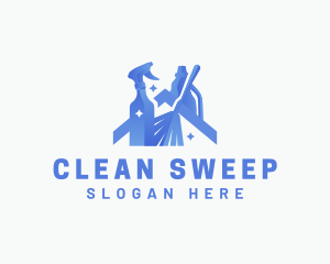 Home Cleaning Housekeeping logo design