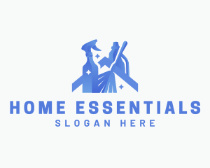 Home Cleaning Housekeeping logo design