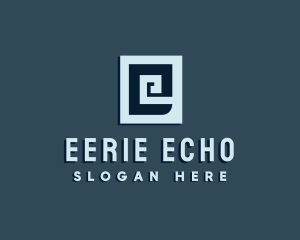 Spiral Letter E logo design