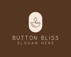 Beige Minimalist Candle logo design