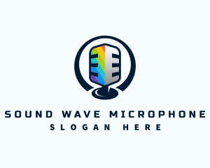 Rainbow Podcast Microphone logo