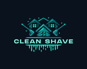 Pressure Washer Cleaning logo design