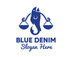 Blue Fish Law logo design