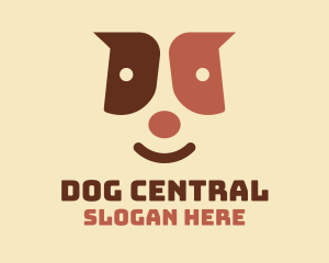 Cute Puppy Face  logo design