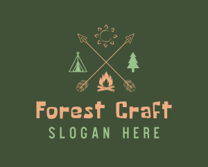 Arrow Outdoor Camping logo design