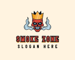 Vaping Skull Smoker logo design