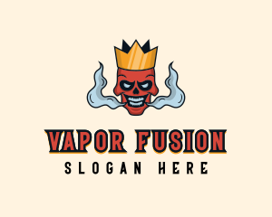 Vaping Skull Smoker logo design