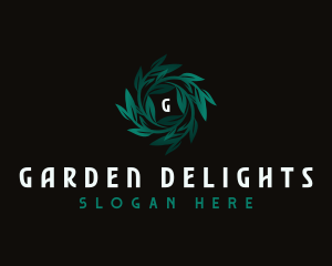 Garden Plant Leaves logo design