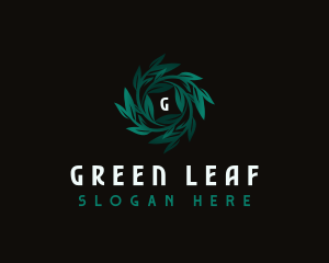 Garden Plant Leaves logo design