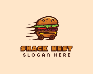 Hamburger Fast Food logo design