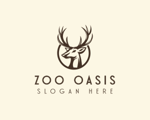 Reindeer Antler Animal logo