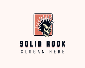 Skull Rock and Roll logo design