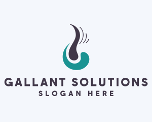 Dermatology Hair Follicle  logo design