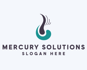 Dermatology Hair Follicle  logo design