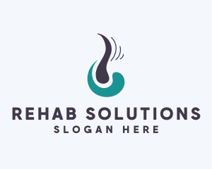 Dermatology Hair Follicle  logo design