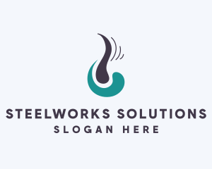 Dermatology Hair Follicle  logo design