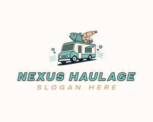 Seafood Food Truck logo design