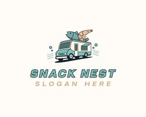 Seafood Food Truck logo design