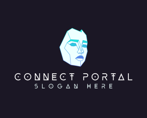 Digital Portal AI logo design