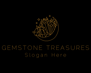 Precious Stone Moon logo design