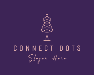 Fashion Polka Dot Dress logo design