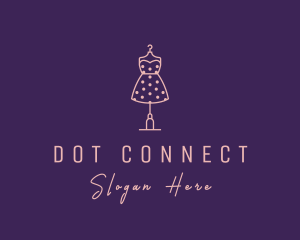 Fashion Polka Dot Dress logo design