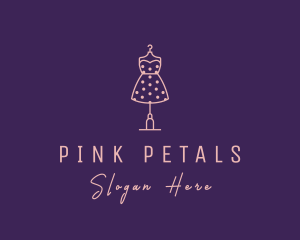 Fashion Polka Dot Dress logo design