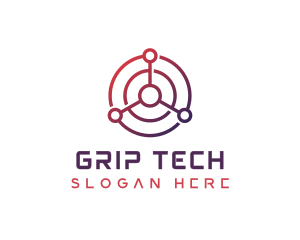 Tech Radar Scan logo design