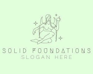 Nude Fortune Teller Woman logo