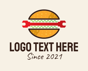 Colorful Burger Wrench  logo