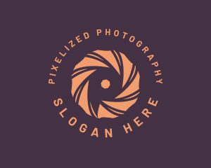 Shutter Camera Letter P logo design