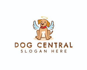 Puppy Angel Dog logo design