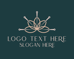 Acupuncturist Lotus Flower  logo